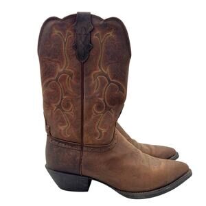 Justin Womens Sorrell Apache Stampede Western Cowgirl Leather Boots Sz 10B